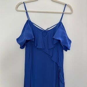 BP Periwinkle Ruffle Blouse